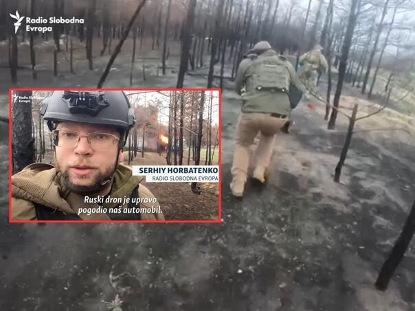 Uznemirujući video: Ruski dron pogađa automobil novinara u Ukrajini