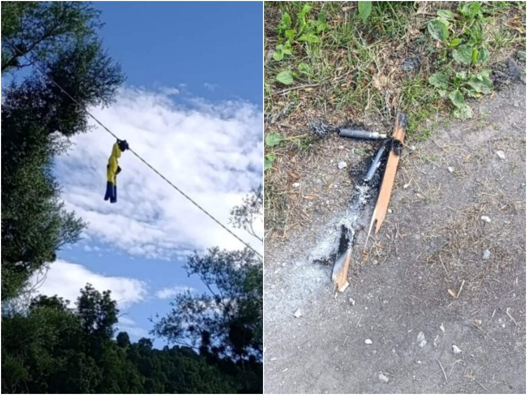 Vandalski čin kod Livna: Zapaljene zastave BiH