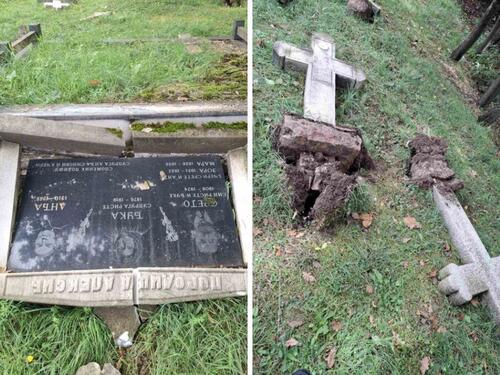 Vandalizirano pravoslavno groblje u Zenici: Uništeno preko 60 spomenika