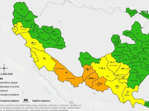 Vanredno stanje: Moguće poplave u više kantona u BiH