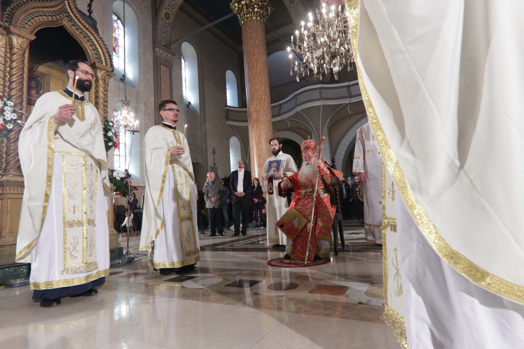 Vaskršnja liturgija služena u Sabornoj crkvi u Sarajevu