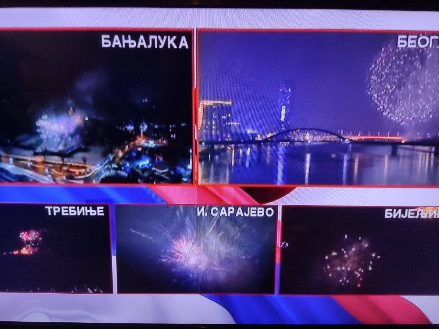 U Beogradu veliki vatromet povodom tzv. dana RS