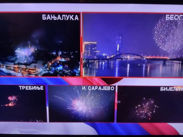 U Beogradu veliki vatromet povodom tzv. dana RS
