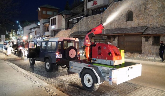 Večeras dezinfekcija javnih površina u Mostaru
