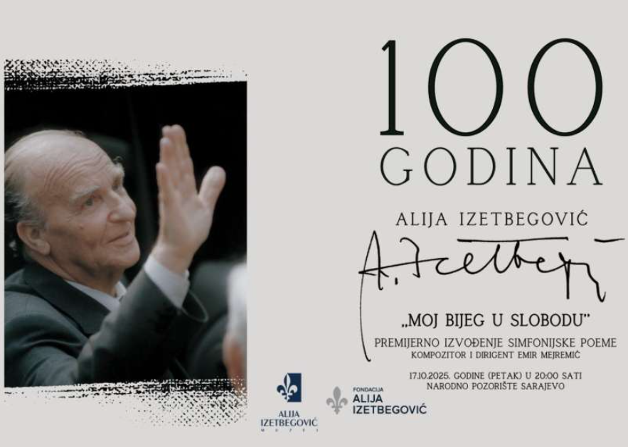Večeras premijerna izvedba simfonijske poeme o životu Alije Izetbegovića