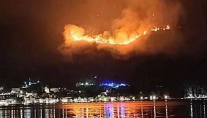 Veliki požar buknuo u Crnoj Gori: Vatrogasci na terenu bili cijelu noć