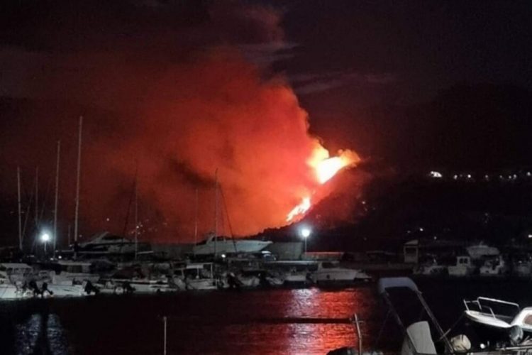 Veliki požar kod Bara, željeznički saobraćaj obustavljen