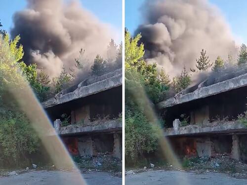 Veliki požar zahvatio bivšu Titovu vilu u Bugojnu
