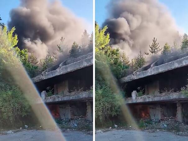 Veliki požar zahvatio bivšu Titovu vilu u Bugojnu