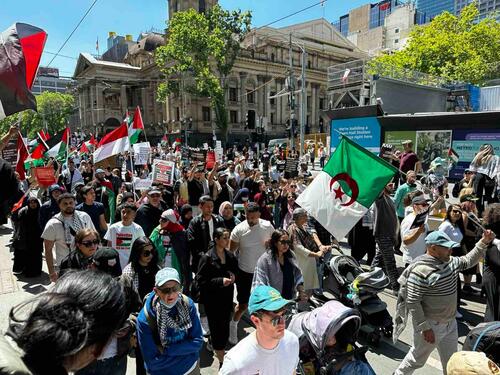 Veliki skup podrške Palestini u Melbourneu, na ulicama 20.000 ljudi