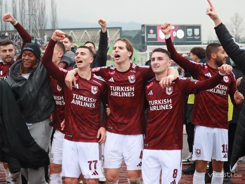 Veliko slavlje navijača i fudbalera Sarajeva: "Šuti, samo šuti..."