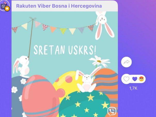 Viber BiH čestitao Uskrs, nema mjesta za čestitku Vaskrsa