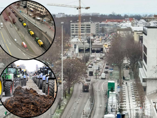 Video/Foto: Haos u Njemačkoj: Generalni štrajk, blokirani putevi, radnici na ulicama...