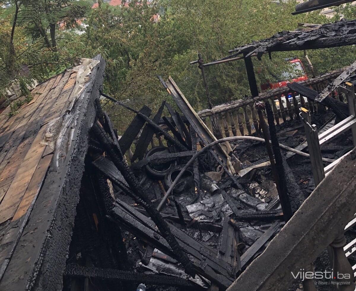 Video&Foto: Požar na Kobiljoj Glavi zahvatio dva objekta i automobil