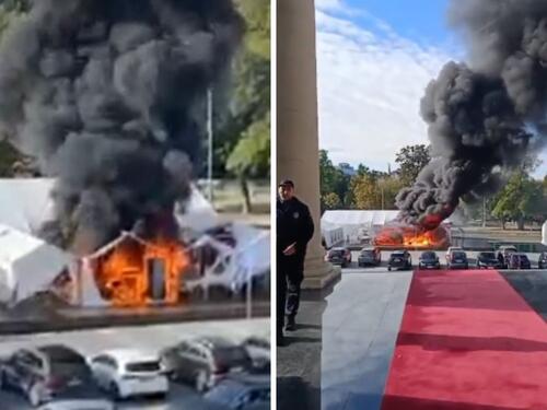 Video: Drama u Beogradu - gori Ćacilend!