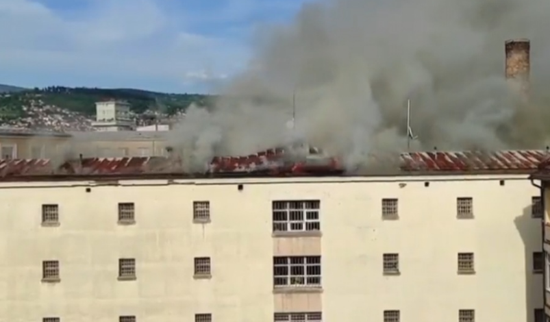 Video: Gori zgrada Centralnog zatvora u Sarajevu