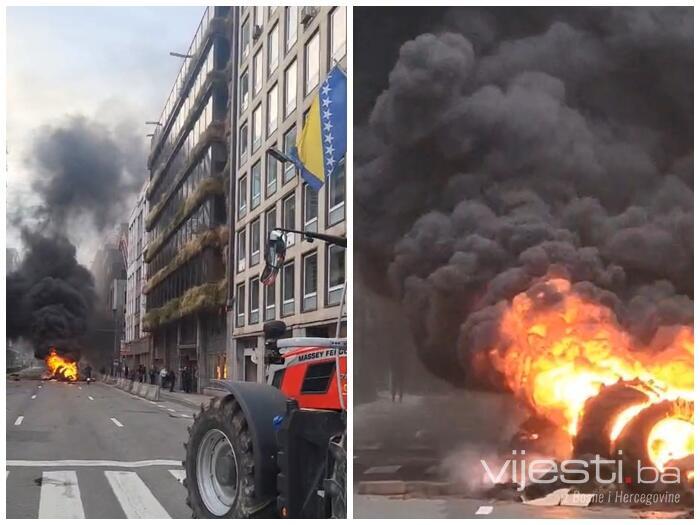 Video: Haos u Briselu, gume gorjele i ispred Ambasade BiH!