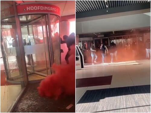 Video: Haotične scene iz Amsterdama, huligani Ajaxa provalili na stadion