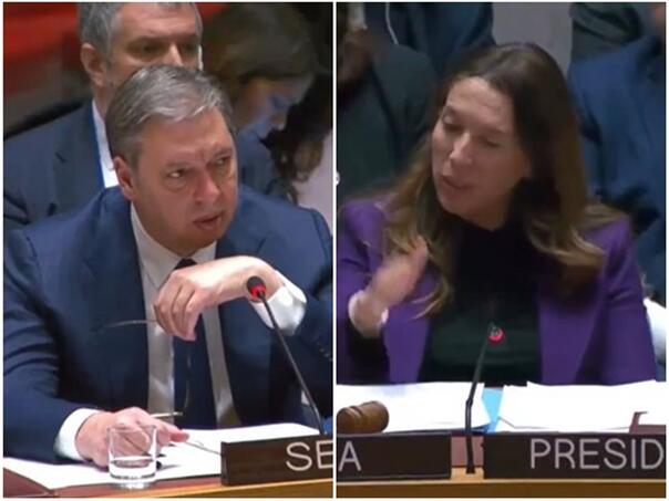 Video: Kako je Vanessa ušutkala Vučića na sjednici UN-a