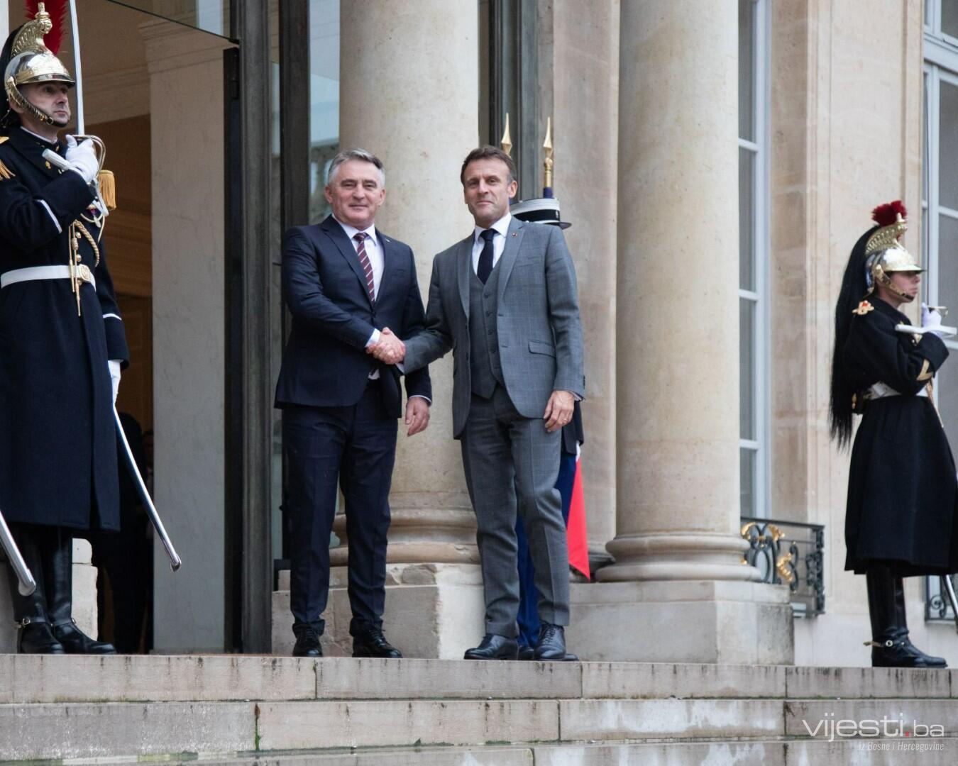 Video: Komšić stigao na sastanak s Macronom