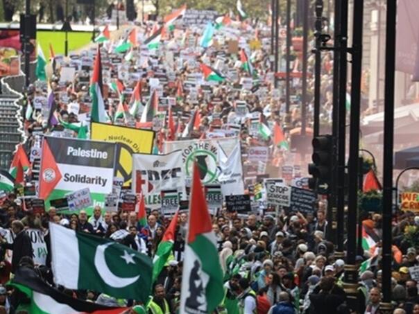 Video / Masovni protest u Londonu: 'Sloboda za Palestinu'