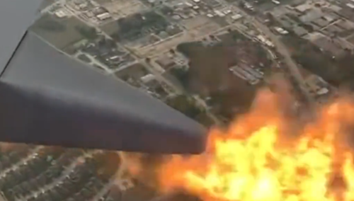 Video: Motor aviona malo nakon polijetanja planuo u zraku