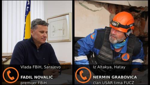 Video / Novalić sa spasiocem u Hatayu: Vi ste naš ponos i naši heroji