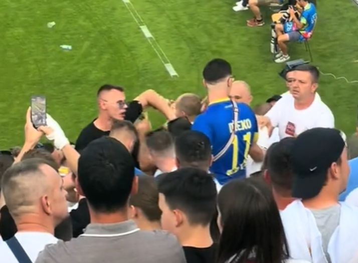 Video: Obračun navijača BiH i Slovenije na tribinama
