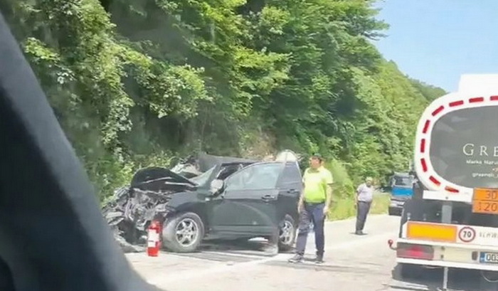 Video: Ogromne gužve na Bradini zbog nesreće