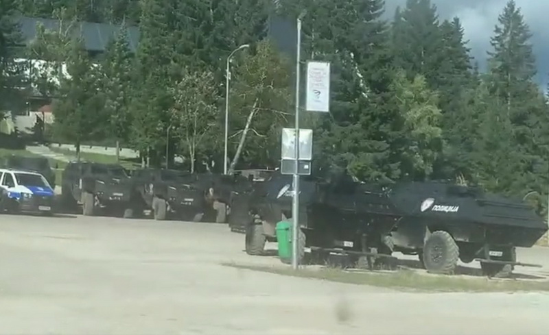 Video: Oklopna vozila MUP-a RS na Jahorini