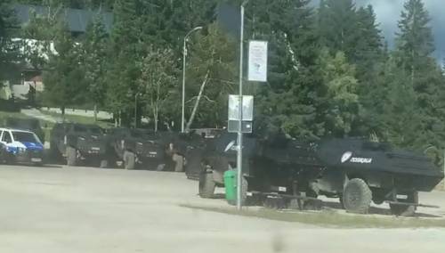 Video: Oklopna vozila MUP-a RS na Jahorini