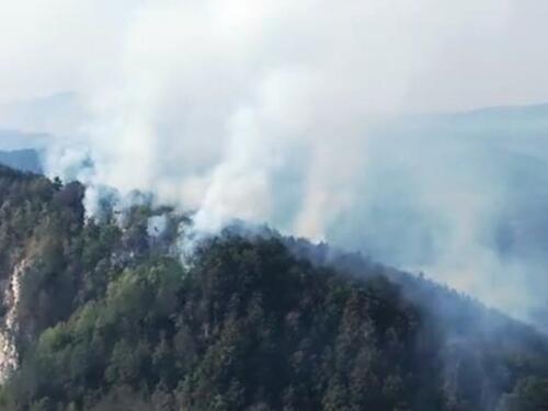 VIDEO / Planuo požar na području Srebrenice, gašenje u toku