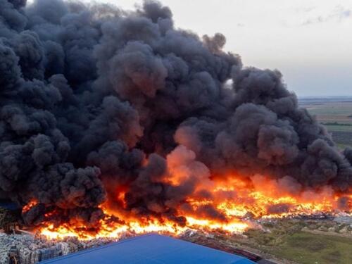 VIDEO Pogledajte kako veliki požar u Osijeku izgleda iz zraka