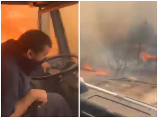 VIDEO / Pogledajte prolaz vatrogasaca kroz 'vatreni front' kod Trogira