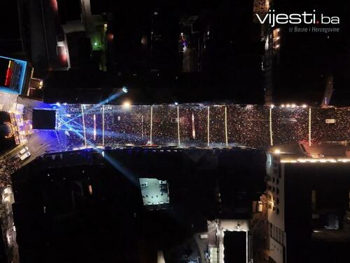VIDEO: Pogledajte snimke iz zraka sa dočeka Nove godine u Sarajevu