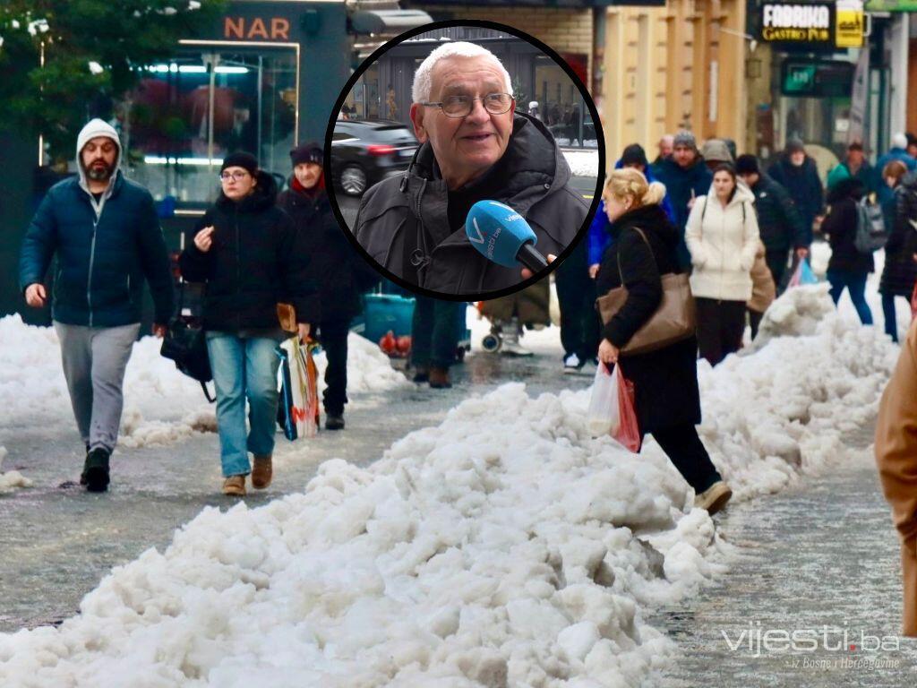 Video / Sarajlije o čišćenje snijega: "Joj, nemoj da lajem..."