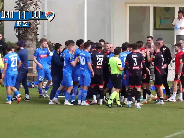 Video: Tuča fudbalera Borca i Dinama Mahačkale