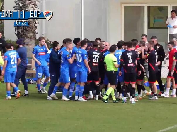 Video: Tuča fudbalera Borca i Dinama Mahačkale