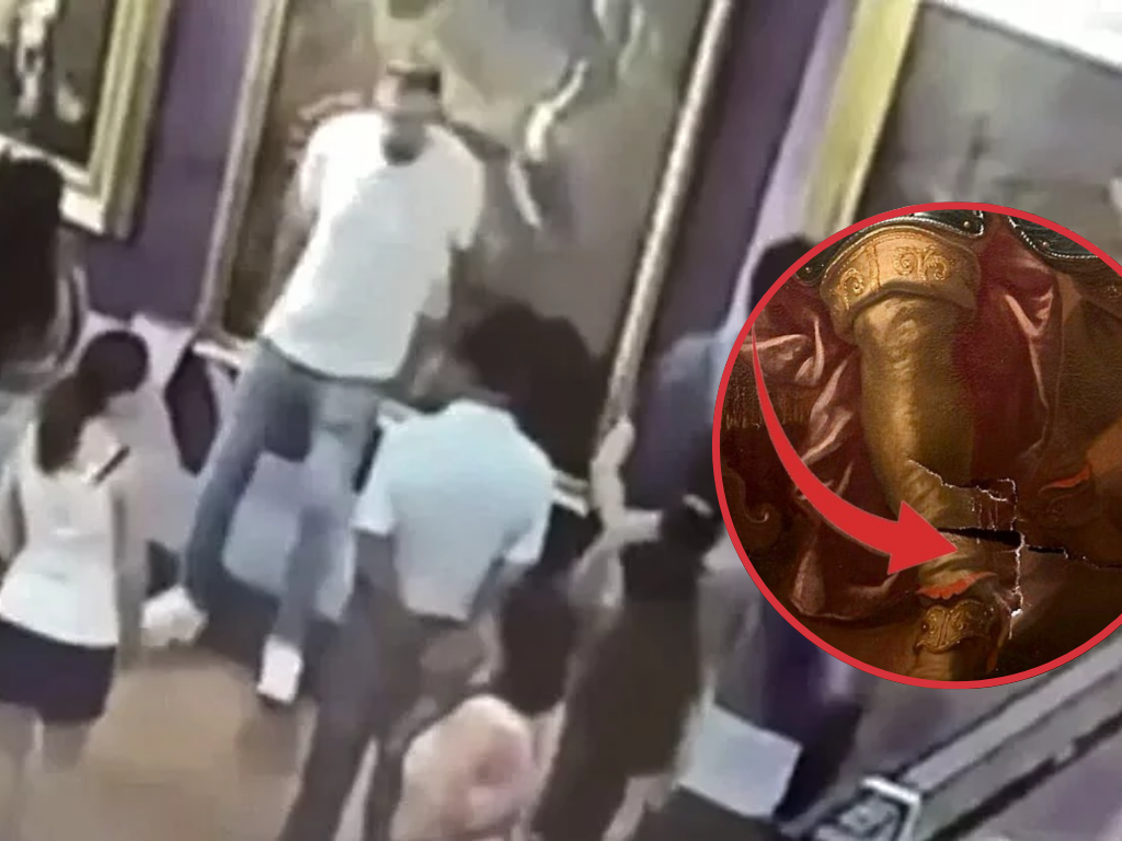 Video: Turista u Firenci oštetio neprocjenjivu sliku, dok je pravio selfi