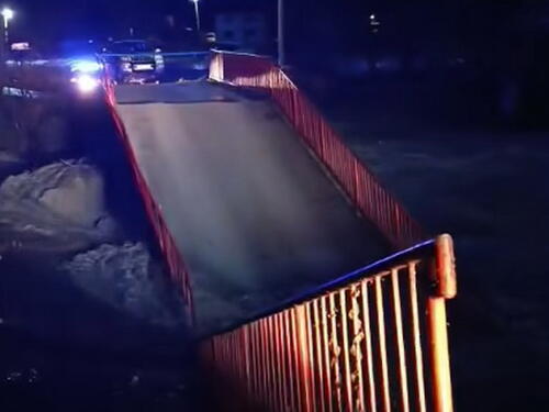 Video: Voda odnijela most u Fojnici