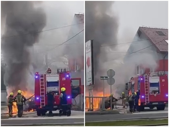 Video: Zapalio se automobil na Stupu