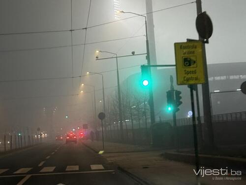 Vidljivost smanjena zbog magle
