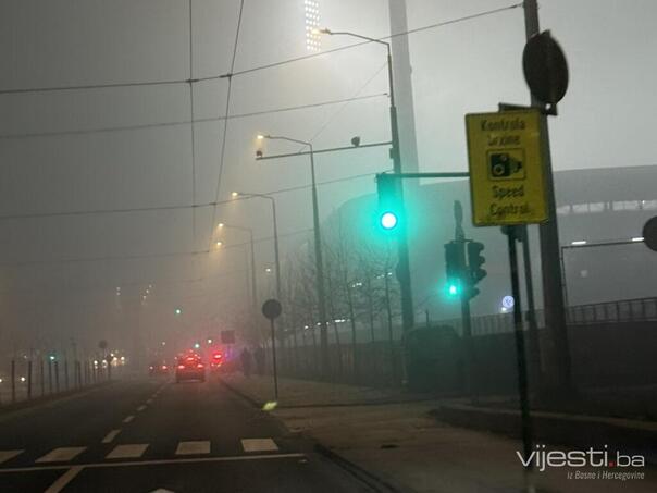 Vidljivost smanjena zbog magle