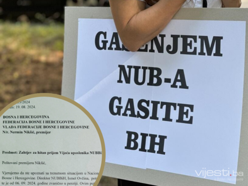 Vijeće uposlenika NUBBIH: Tražimo sastanak sa premijerom Nikšićem