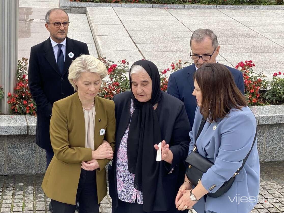 Vijesti.ba u Potočarima: Leyen stigla u posjetu BiH