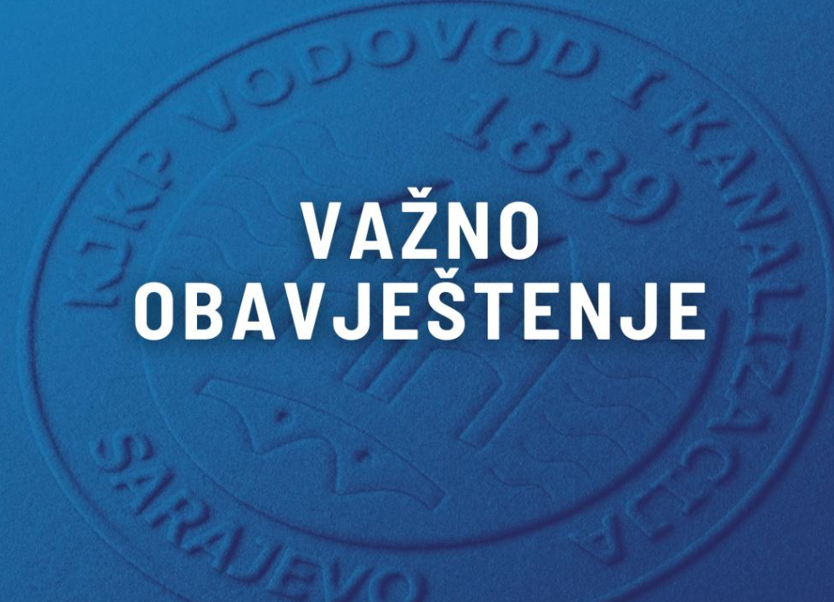 VIK najavio radove, dio Sarajeva bez vode cijeli dan