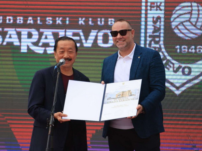 Vincentu Tanu uručena Plaketa Grada Sarajeva za doprinos sportu