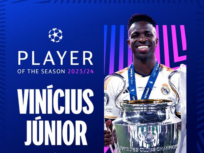 Vinicius Junior proglašen za najboljeg igrača Lige prvaka