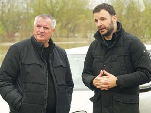 Višković obišao poplavljena područja u Prijedoru