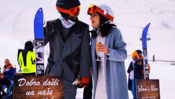 Vjenčanje na Bjelašnici pod punom ski opremom